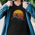 Mountain Bike Vintage Sunset Design Graphic 235 Trending Shirt Men V-Neck Tshirt