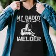 My Daddy Is A Welder Welding Girls Kids Boys Men V-Neck Tshirt