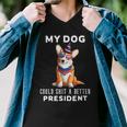 My Dog Could Shit A Better President Corgi Lover Anti Biden V3 Men V-Neck Tshirt
