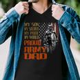 My Son Is A Soldier Hero Proud Army 708 Shirt Men V-Neck Tshirt