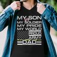 My Son My Soldier Hero Proud Army Dad 702 Shirt Men V-Neck Tshirt