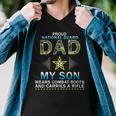 My Son Wears Combat Bootsproud 689 Shirt Men V-Neck Tshirt