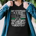 My Stepdad Is A Hero In Combat Boots 684 Shirt Men V-Neck Tshirt