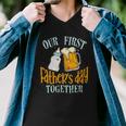 Our First Fathers Day Together Dad And Son Daughter Men V-Neck Tshirt Our First Fathers Day Together Dad And Son Daughter Men V-Neck Tshirt