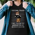 Personal Stalker Corgi Men V-Neck Tshirt