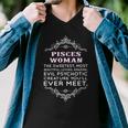 Pisces Woman The Sweetest Most Beautiful Loving Amazing Men V-Neck Tshirt