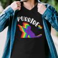 Purride Gay Pride Cat Pride Cat Cat Lgbtq Men V-Neck Tshirt