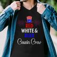 Red White & Blue Cousin Crew 4Th Of July Firework Matching Men V-Neck Tshirt