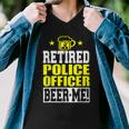 Retired Police Officer Beer Me Funny Retirement Men V-Neck Tshirt