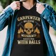 Sarcastic Carpenter Funny Woodworker Skull And Hammers Men V-Neck Tshirt