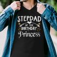 Stepdad Of The Birthday Princess Matching Family Men V-Neck Tshirt