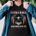 Ultra Maga Eagle Vintage Men V-Neck Tshirt