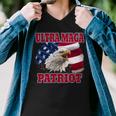 Ultra Maga Patriot American Eagle Us Flag Men V-Neck Tshirt