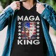 Ultra Mega King Trump Vintage American Us Flag Anti Biden Men V-Neck Tshirt