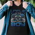 Uncle Of The Birthday Boy Video Gamer Birthday Party Family Men V-Neck Tshirt