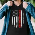 Us Flag Best Single Dad Ever 4Th Of July American Patriotic Men V-Neck Tshirt