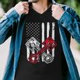 Vintage American Flag Piston Funny Muscle Car Mechanic 558 Trending Shirt Men V-Neck Tshirt