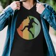 Vintage Retro Rock Climber 177 Shirt Men V-Neck Tshirt