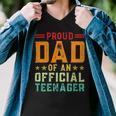 Vintage Thirteen Retro Proud Dad Of An 544 Shirt Men V-Neck Tshirt