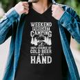 Weekend Forecast Camping With A Chance Active 24 Shirt Men V-Neck Tshirt