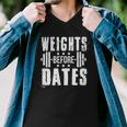 Weights Before Dates Funny Gym Bodybuilding Exercise Fitness Men V-Neck Tshirt