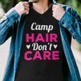 Womens Funny Camping Music Festival Camp Hair Dont CareShirt Men V-Neck Tshirt