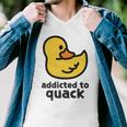 Addicted To Quack Men V-Neck Tshirt