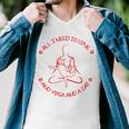 All I Need Is Love And Yoga And A Cat Lovers Gift For Yoga Lovers Red Men V-Neck Tshirt