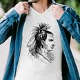 American Native Indian Graphics Men V-Neck Tshirt