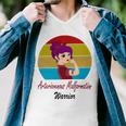 Arteriovenous Malformation Strong Women Vintage Funny Burgundy Ribbon Arteriovenous Malformation Support Arteriovenous Malformation Awareness Men V-Neck Tshirt