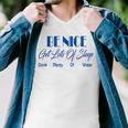 Be Nice Get Lots Of Sleep Drink Plenty Of Water Men V-Neck Tshirt