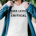 Beer Level Critical Men V-Neck Tshirt