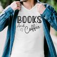 Books And Coffee Books Lover Tee Coffee Lover Gift For Books Lover Gift For Coffee Lover Gift For Women Men V-Neck Tshirt