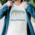 California Bear Vintage Retro Nature Hiking Souvenir 465 Trending Shirt Men V-Neck Tshirt