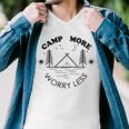 Camp More Worry Less Camping Lovers Men V-Neck Tshirt