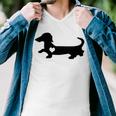 Dachshund Heart Dog Lover Men V-Neck Tshirt