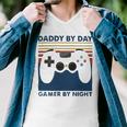 Daddy By Day Gamer By Night 250 Shirt Men V-Neck Tshirt