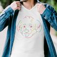 Dog Distraction Sticker Design Funny Dog Distraction Stickers Men V-Neck Tshirt