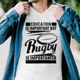 Education Is Important But Rugby Is Importanter Men V-Neck Tshirt