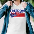 Freedom Rocks Musician Guitarist 721 Shirt Men V-Neck Tshirt