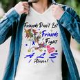 Friends Dont Let Friends Fight Als Alone Unicorn Blue Ribbon Amyotrophic Lateral Sclerosis Support Als Awareness Men V-Neck Tshirt