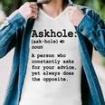 Funny Askhole Definition Dictionary Word Gag Sarcastic V3 Men V-Neck Tshirt