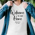 Funny Housewarming Home Accessories Welcome Please Leave By 9 Pm Sleeveless Top 435 Trending Shirt Men V-Neck Tshirt