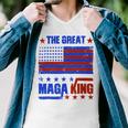 Funny The Return Of The Ultra Maga King Flag Gift Men V-Neck Tshirt