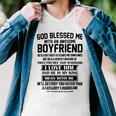 God Blessed Me With An Awesome Boyfriend Men V-Neck Tshirt