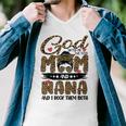 God Gifted Me Two Titles Mom And Nana Leopard Men V-Neck Tshirt