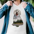 Golden Retriever Cute Puppy Men V-Neck Tshirt