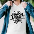 Halloween Spider Web Pattern Men V-Neck Tshirt