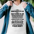 I Am A Proud Daughter In Law Of A Crazy Father In Law V2 Men V-Neck Tshirt