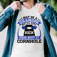 I May Be A Grandpa But Ill Still Kick Your Butt A Cornhole Men V-Neck Tshirt